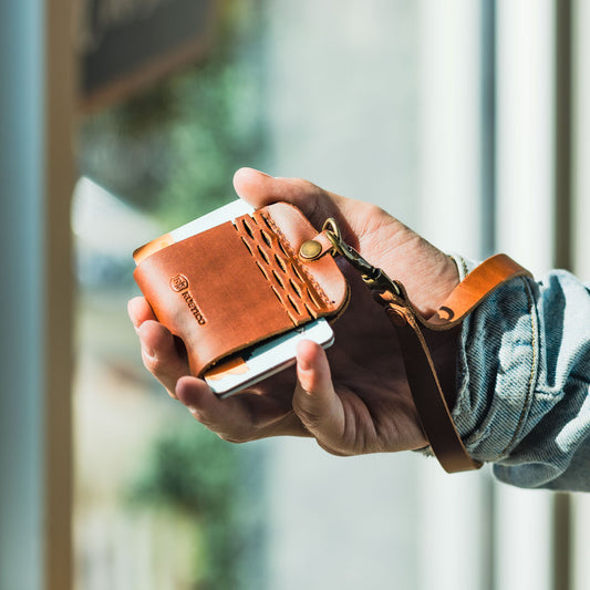 Rustico Leather Money Clip Black