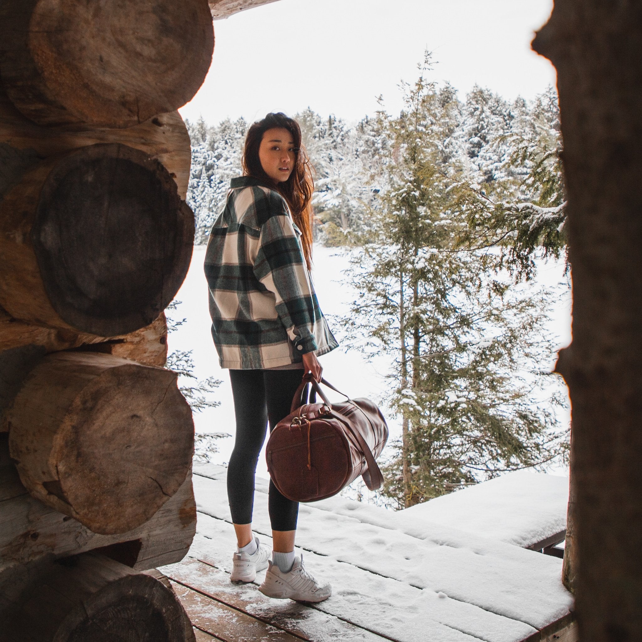 Leather Tahoe Travel Duffle