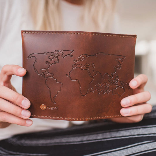 The Expedition Personalized Leather Passport Cover - Holtz Leather