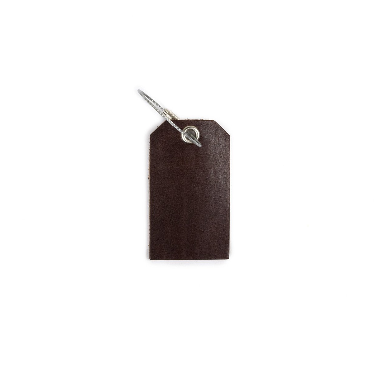 leather travel tag