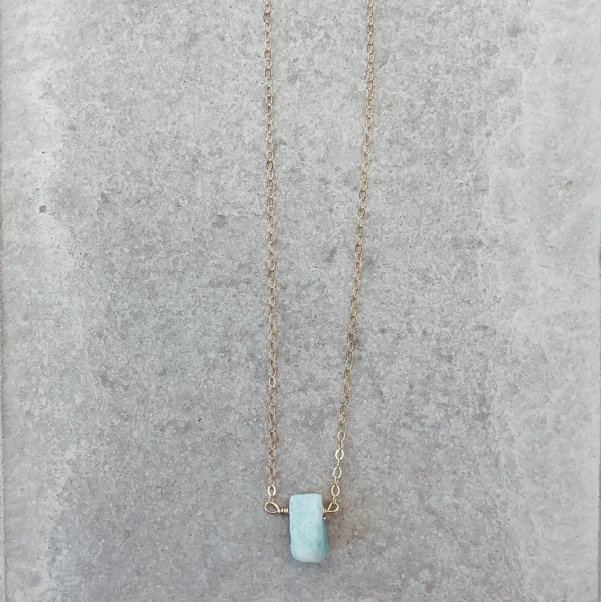 RAW AMAZONITE NECKLACE