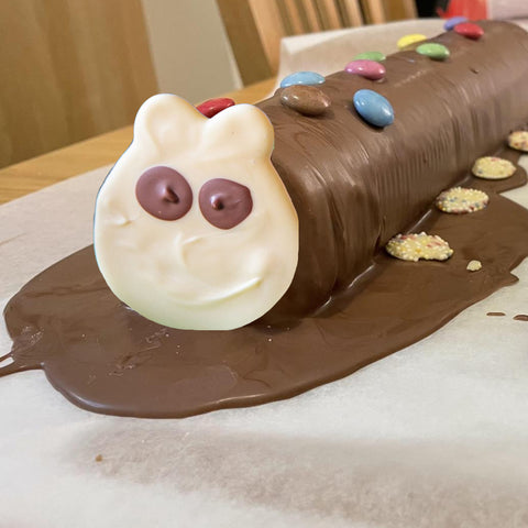 Colin the catepillar birthday cake - quick and easy DIY cheat