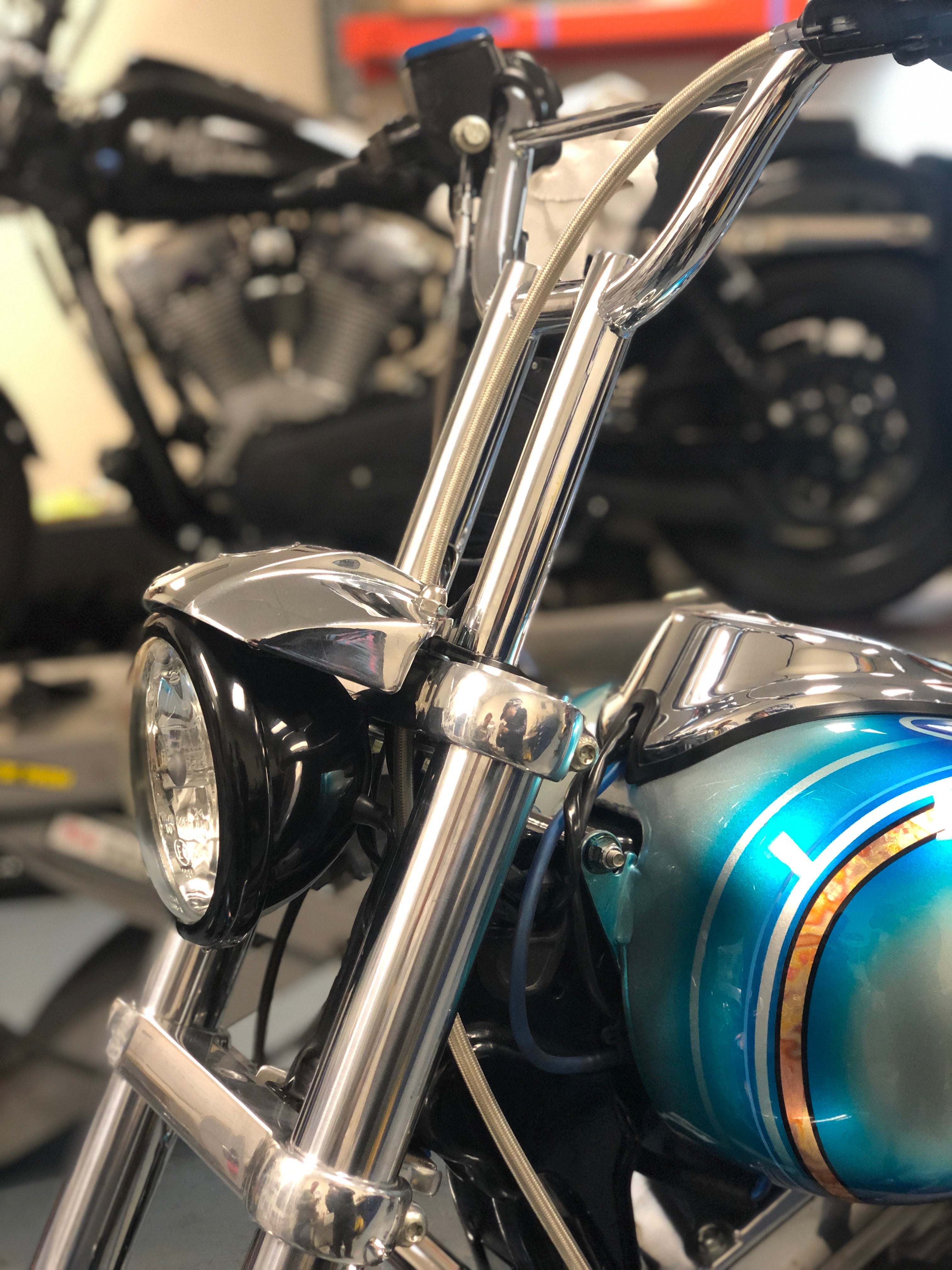 dyna headlight mount