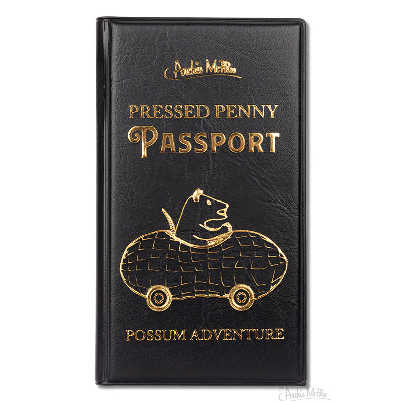 Possum in a Peanut Pressed Penny Passport