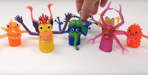 All the Finger Monsters from unboxing video
