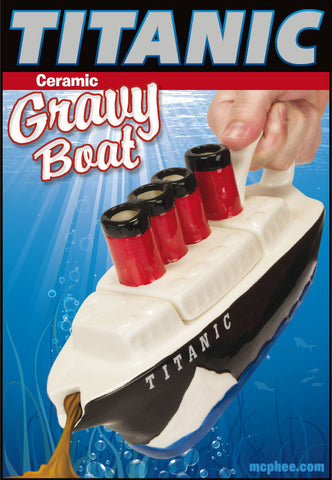 Titanic Gravy Boat package label detail