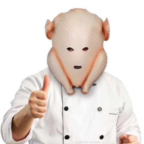 Chef in Turkey Mask head in turkey