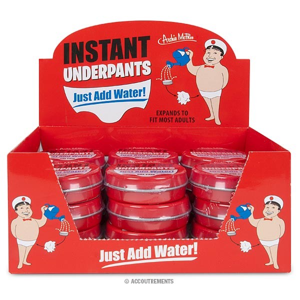 New 2 Pack EMERGENCY UNDERPANTS 3 Per Package Funny Gag Gift