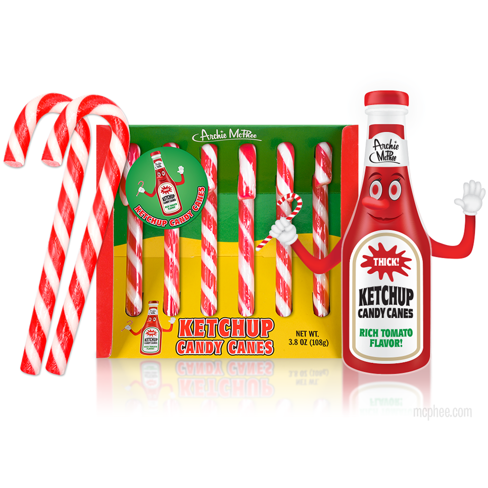 Download Ketchup Candy Canes Archie Mcphee