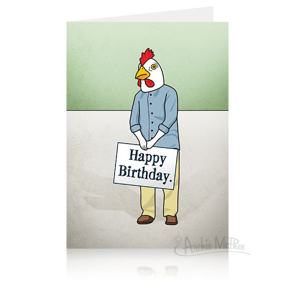 Chicken Birthday Card - Archie McPhee & Co.