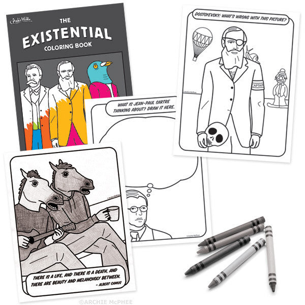Download Existential Coloring Book Archie Mcphee Co