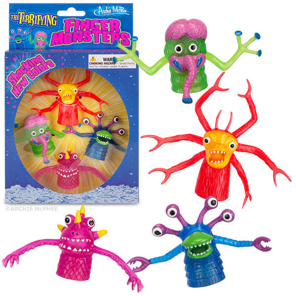 jelly monster finger puppets