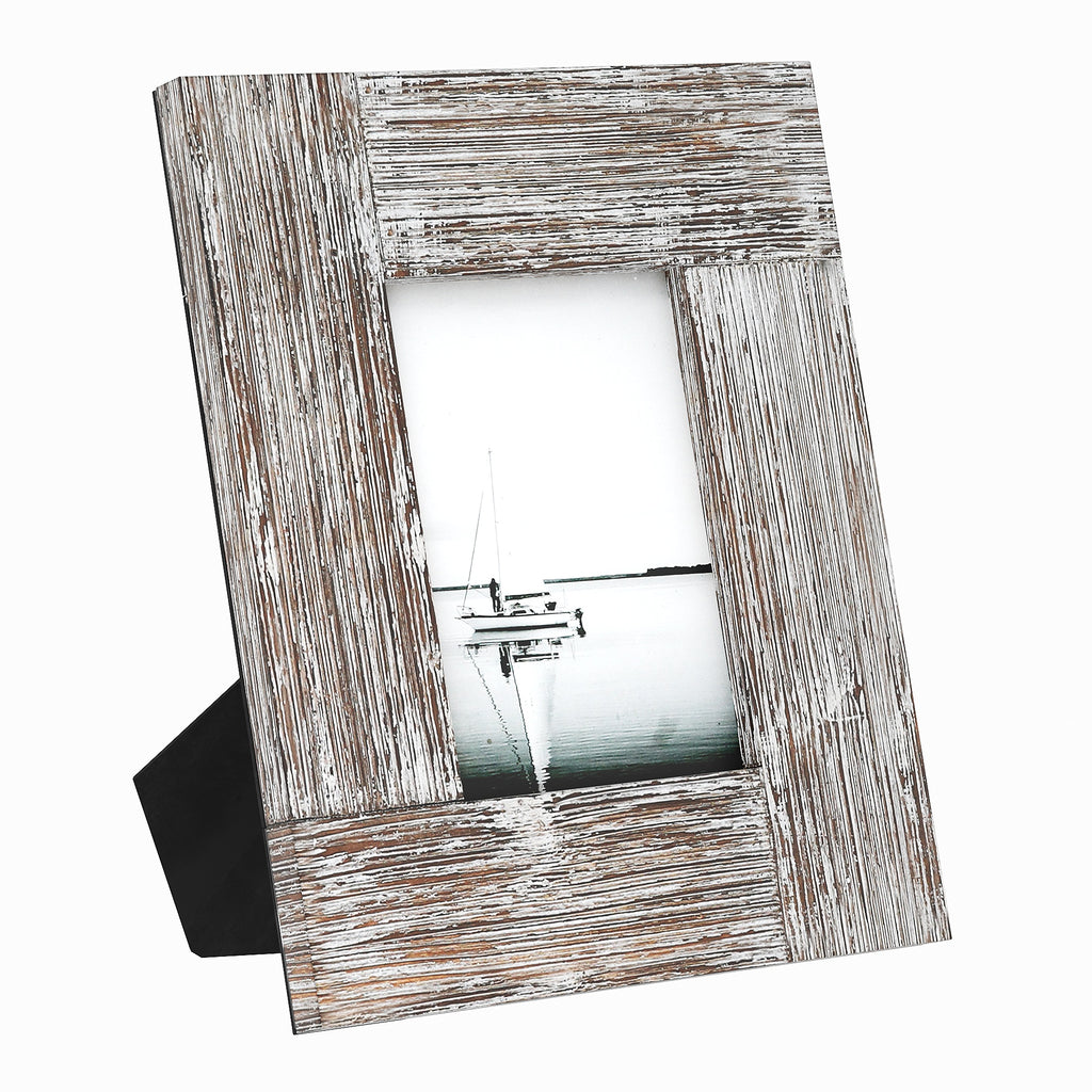 Barnyard Designs 4x6 Collage Picture Frames, 5 Photo Openings for Multiple  Pictures, Distressed Rustic Wood Farmhouse Frame for Wall, White,  15.75x13.75