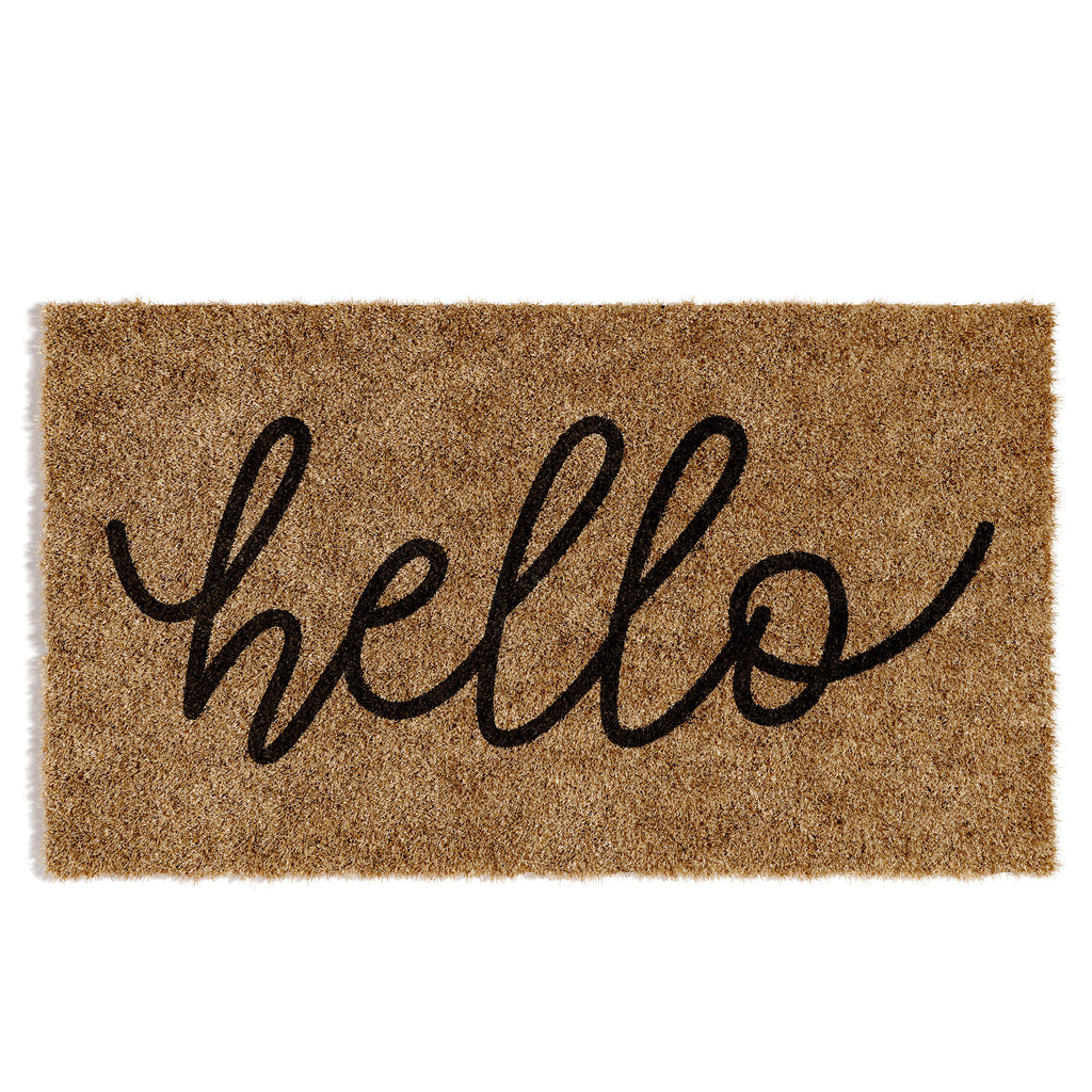 Barnyard Designs 'Oh Hello, See Ya' Doormat Welcome Mat for Outdoors, Large  Front Door Entrance Mat, 30x17, Brown