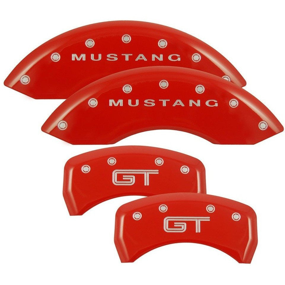 Mustang Gt Red Caliper Covers Front Rear Set Steeda