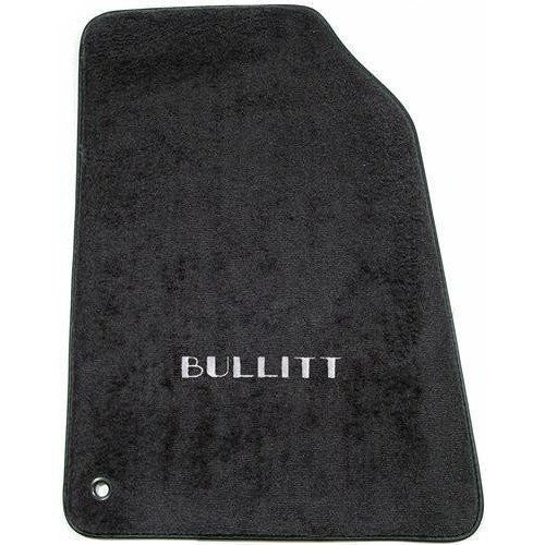 Floor Mats With Bullitt Logo Black Steeda