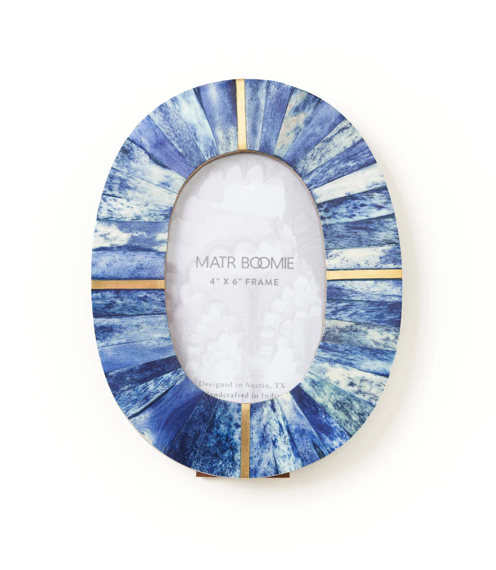 Blue Artemis  Oval Frame