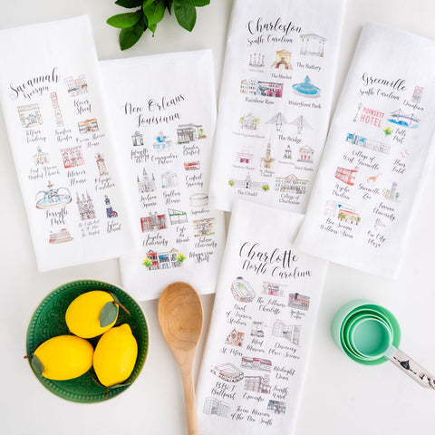 Flour sack tea towels are useful in the kitchen and make excellent gifts.