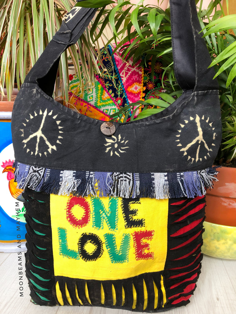 hippie tote bag