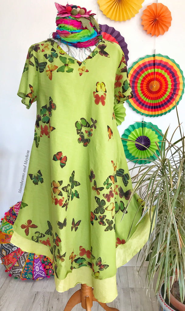 green cotton dress uk