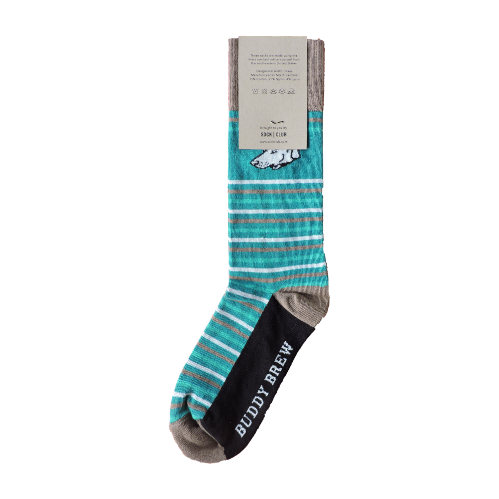 BBC Sock - Teal – Buddy Brew Coffee