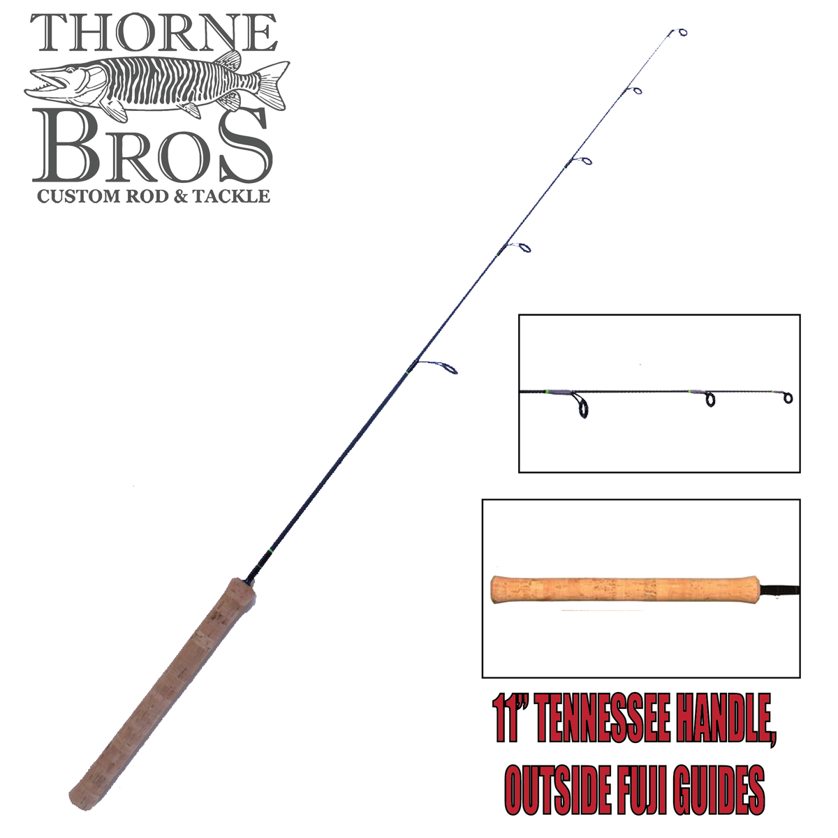 Thorne Brothers Custom Ice Rod - Professional Graphite Options