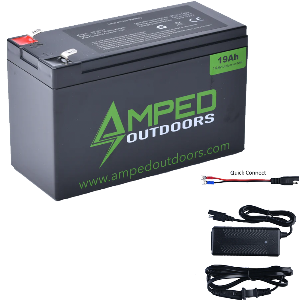 Amped Outdoors (LiFePO4) 36V Lithium Batteries - Battery w/Charger