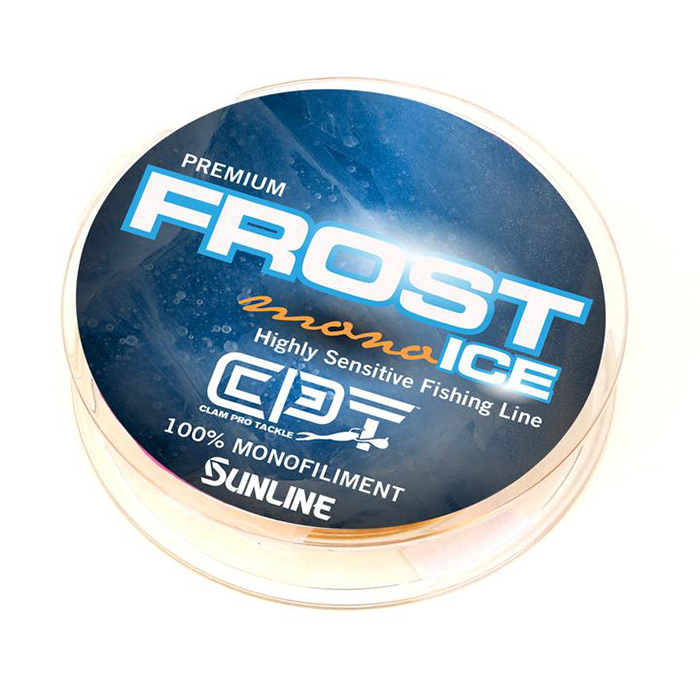 Clam FROST ICE Fluorocarbon Metered Ice Fishing Line Pink Clear 2