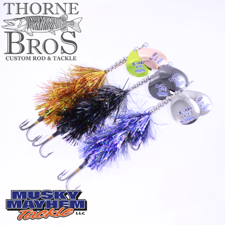 Musky Mayhem Tackle Double Cowgirl Hot Chartreuse