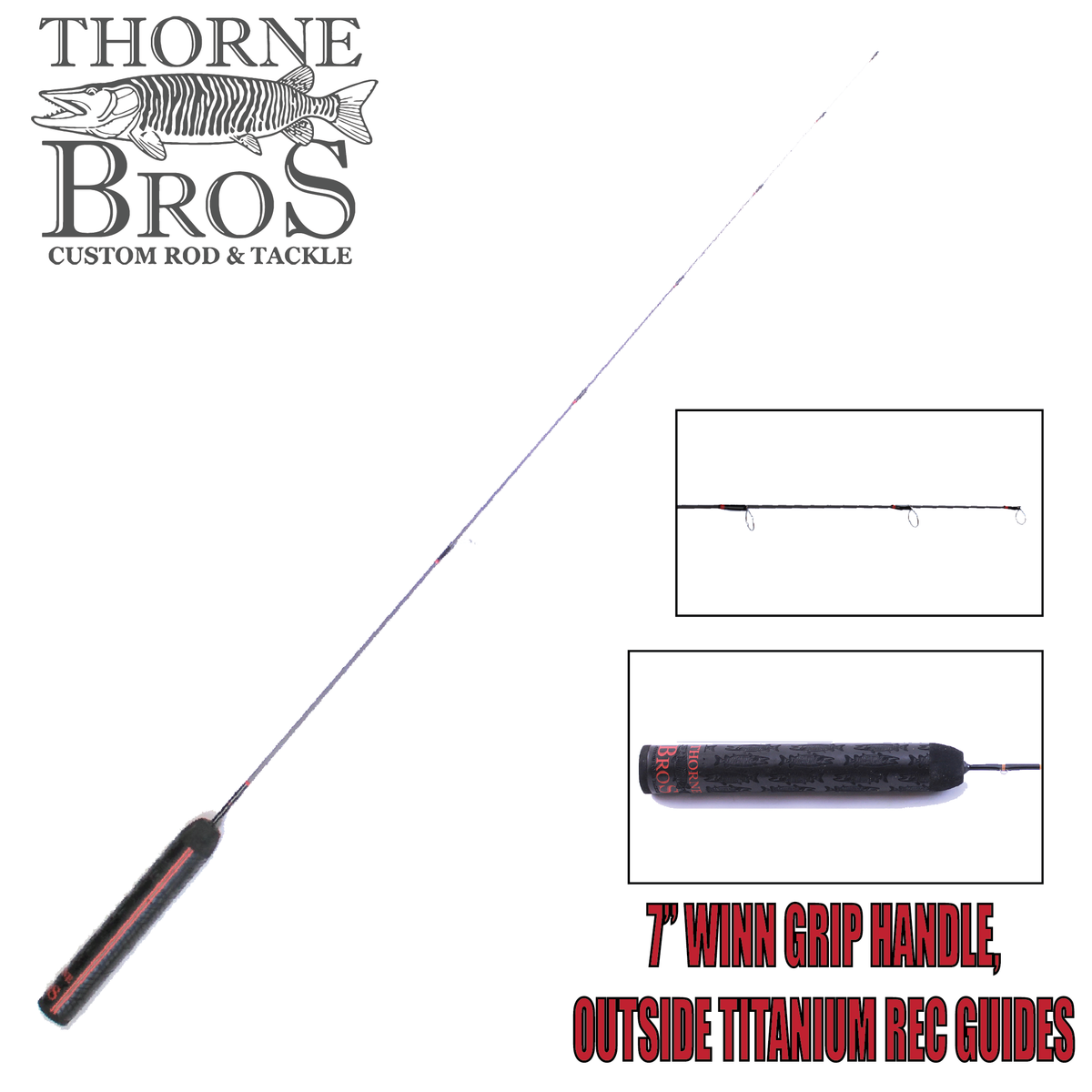 Thorne Brothers Custom Ice Rod - Perch Sweet Heart Options