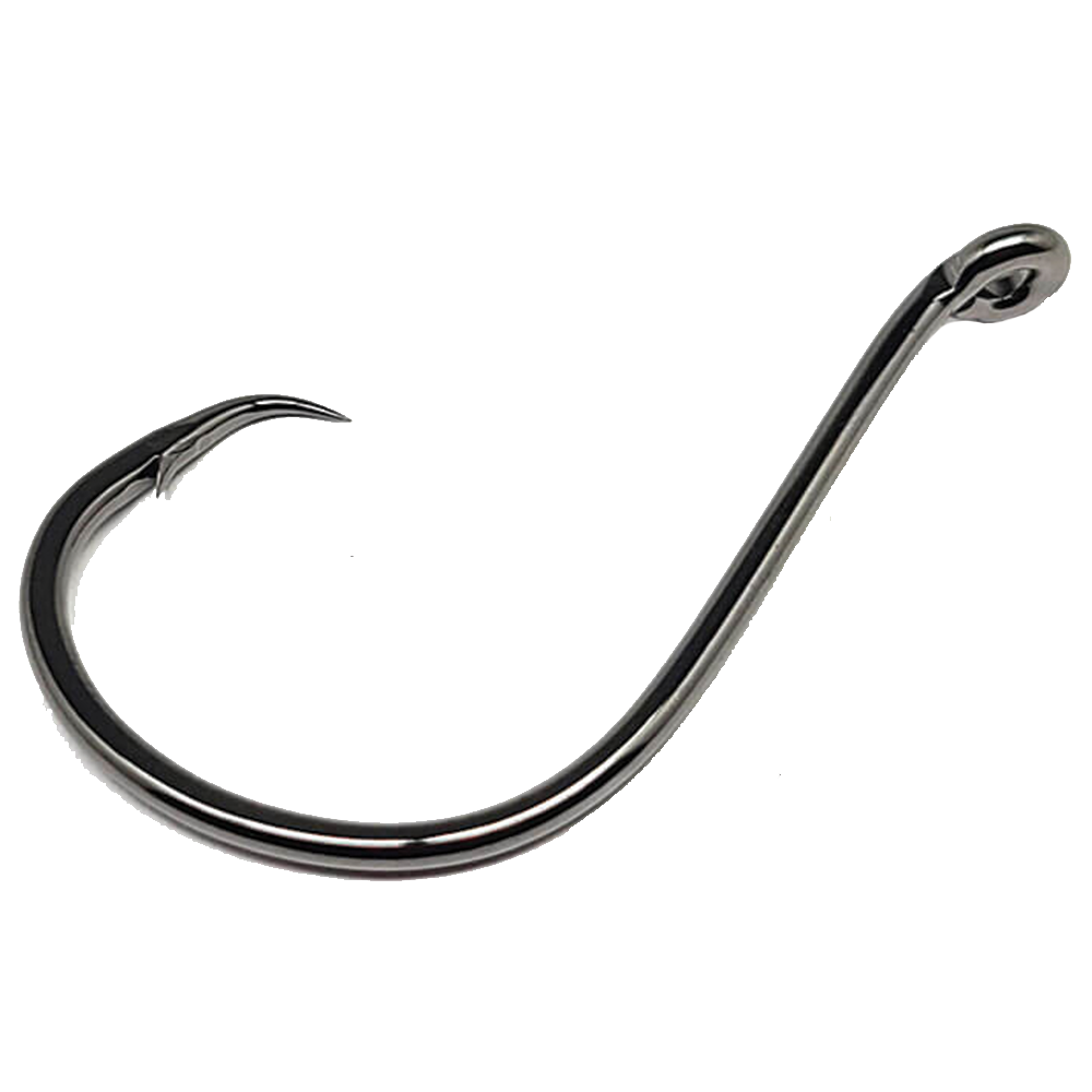 Matzuo Sickle Octopus Hook (Pack of 25), Black Chrome, 6/0 (141012-6/0) 