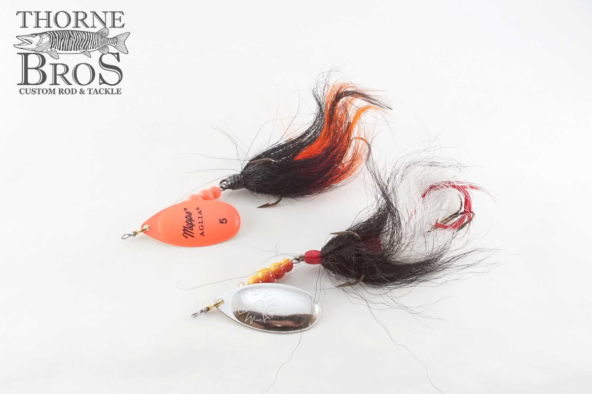 Mepps 2 Aglia Spinner, Hammered Bucktail Spoon and 2 1/4 Pheasant