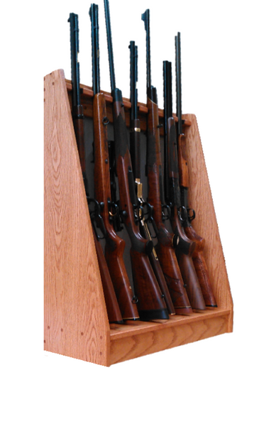 Traditional Oak Vertical Gun Rack By Gun Racks for Less