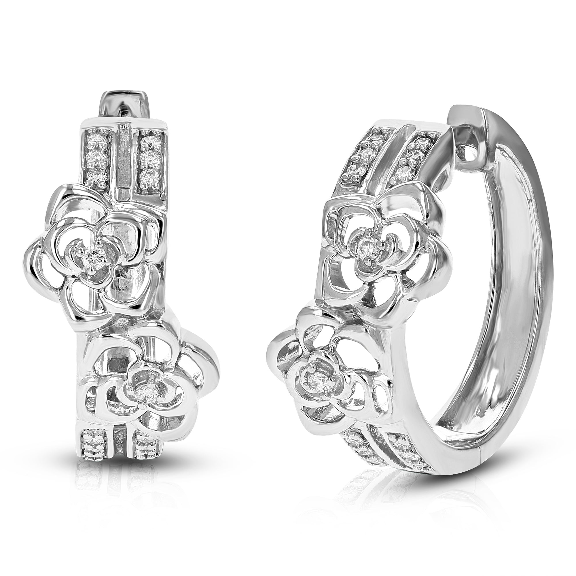 Gems One Diamond Stud Earrings In 14K White Gold (1 Ct. Tw.) I1 - G/H  SE6100G4-4W - Bradley's Fine Jewelers