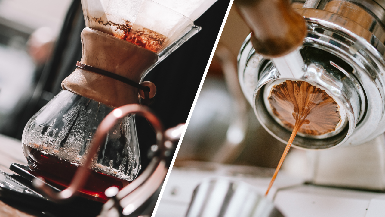 coffee vs espresso preparation