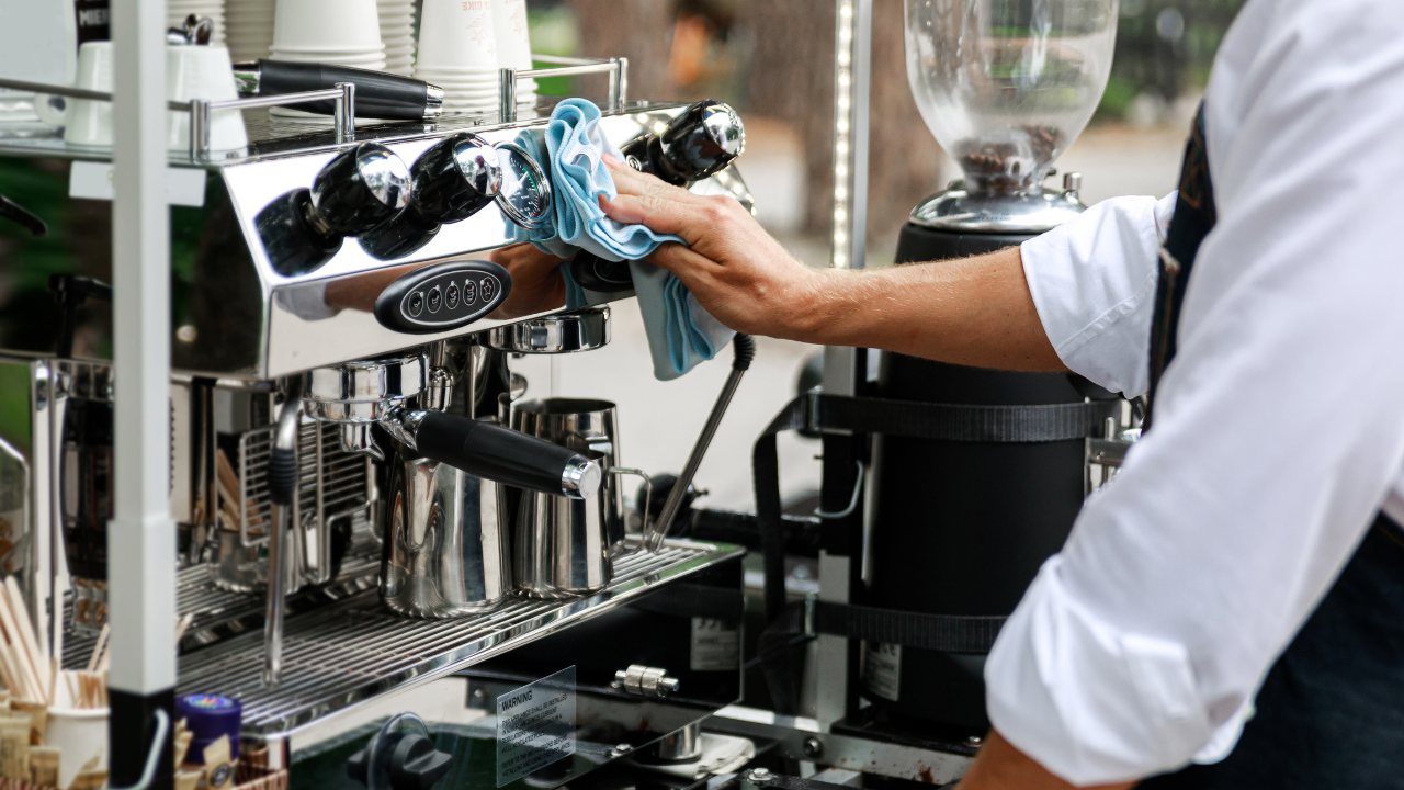 espresso machine cleaning