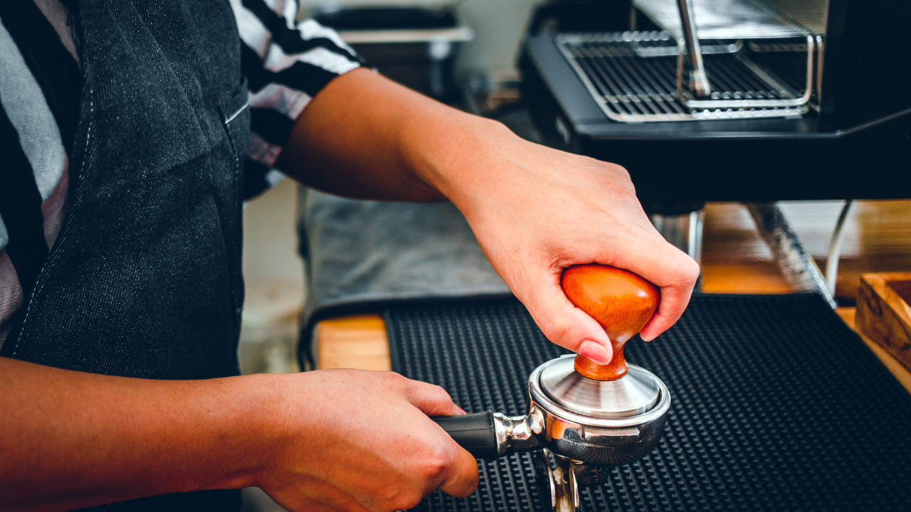 espresso tamping