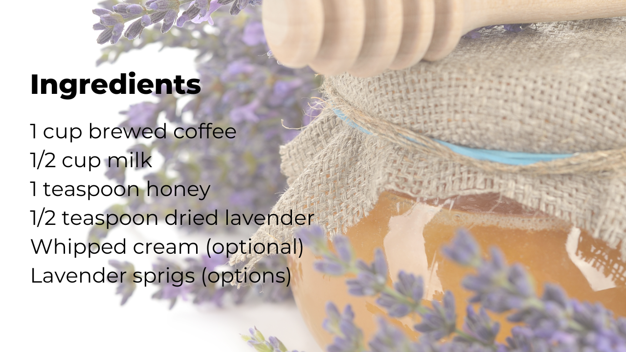 honey lavender latte ingredients