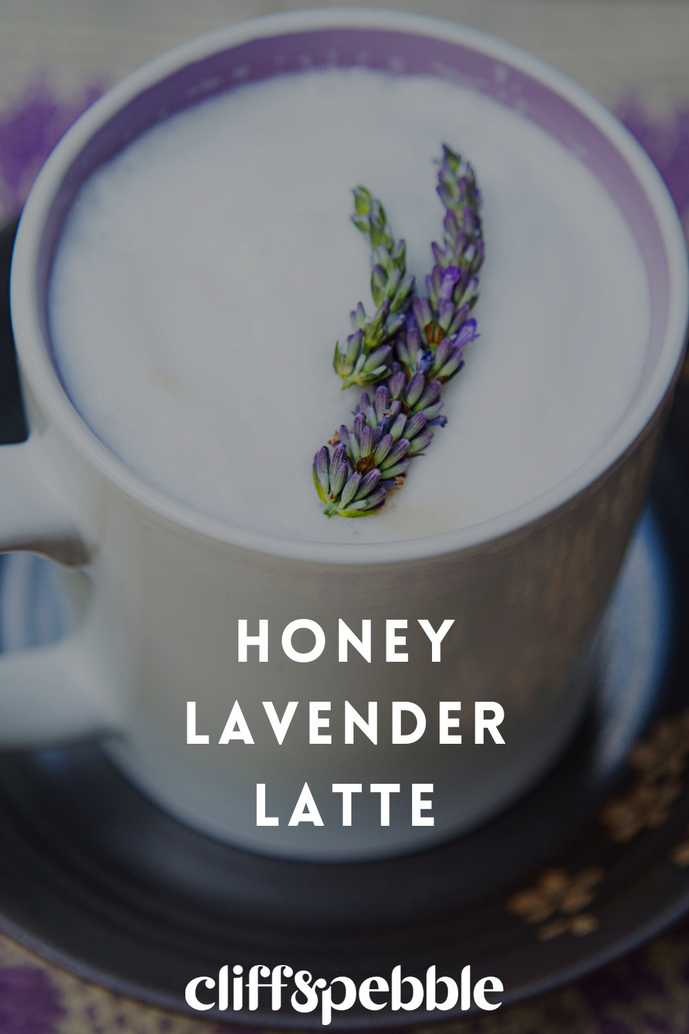 honey lavender latte recipe pinterest pin