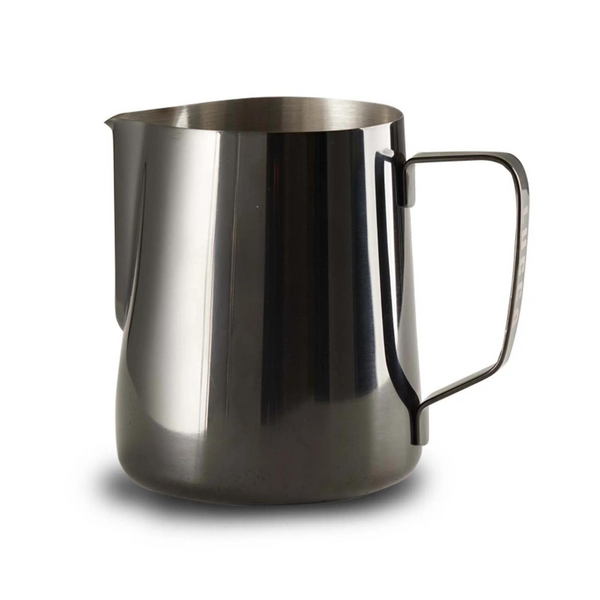 Met Lux 12 oz Black Stainless Steel Milk Pitcher - 3 x 3 x 3 1/2 - 1  count box