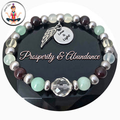 prosperity and Abundance healing crystal reiki angel love light gemstone bracelet - Spiritual Diva 