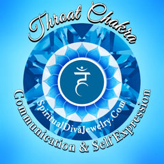 Throat Chakra Communication self Expression - Spiritual Diva Jewelry