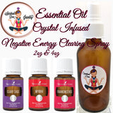 Spiritual Diva Crystal Essential Oil Infused Negative Energy Clearing Spray