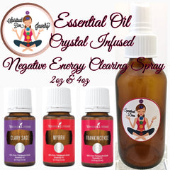 Spiritual Diva Negative Energy crystal space clearing spray