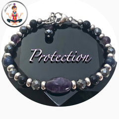 Protection Energy Healing Crystal Reiki Gemstone Charm Bracelet - Spiritual Diva Jewelry