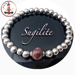 Genuine Sugilite Energy Healing Crystal Reiki Gemstone Bracelet - Spiritual diva 