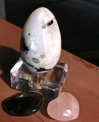 Moonstone Garnet and Rose Quartz Solar eclipse Spiritual Diva 