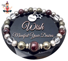 spiritual Diva Jewelry WISH Manifestation Energy Healing Crystal Reiki Gemstone Bracelet