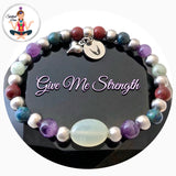 STRENGTH Grief depression Healing Crystal Reiki Angel Stretch Bracelet Spiritual Diva Jewelry