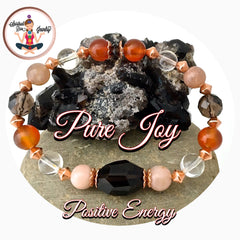 Pure Joy positive energy healing Crystal Reiki Gemstone Bracelet - Spiritual Diva Jewelry